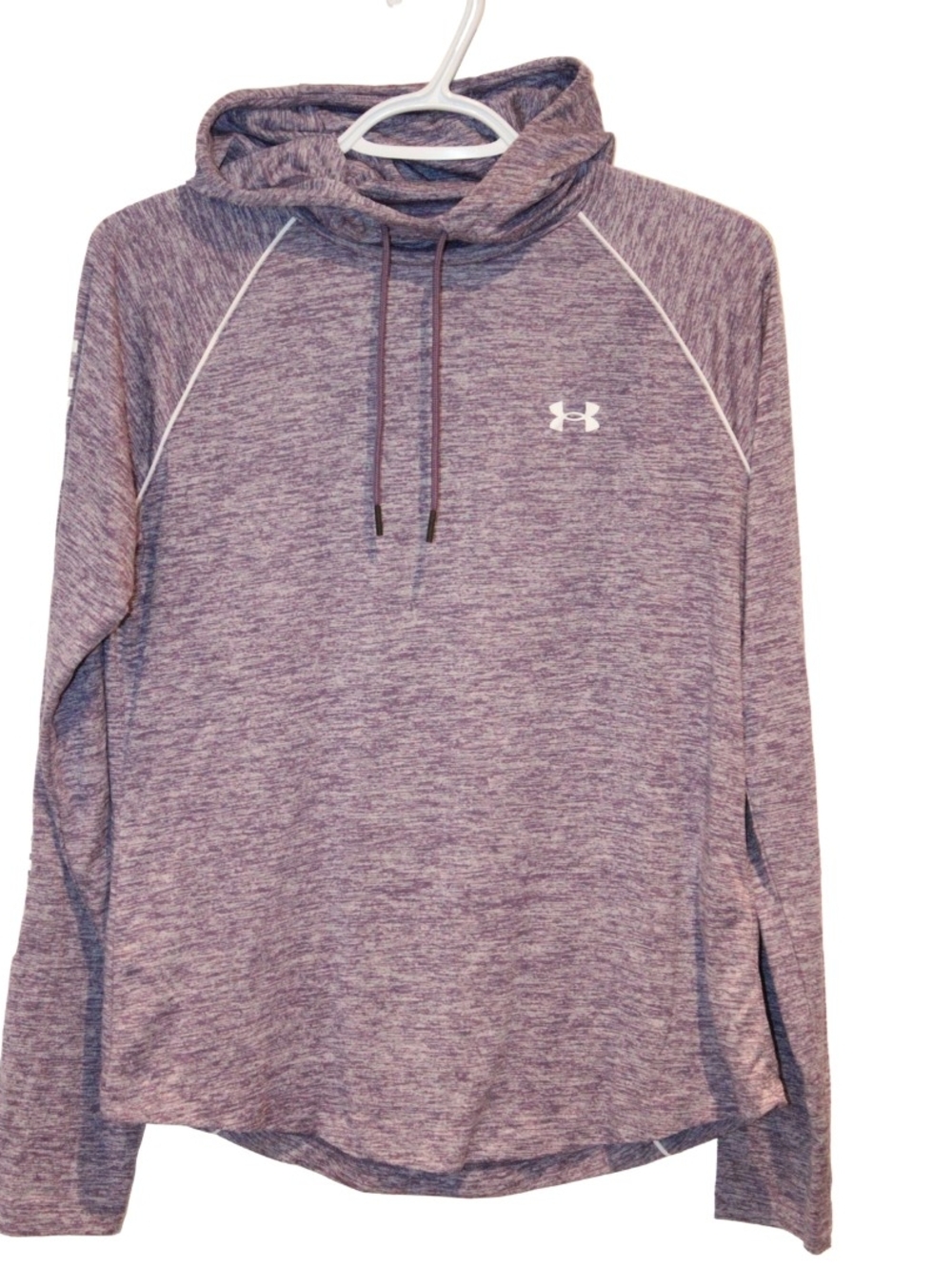 2/$30 🏷 Under Armour Heathered Purple Pullover Hoodie Size M
